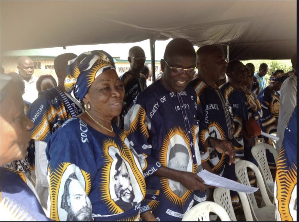 Cross section of the Vincentians during the commissioning of the skill Acquisition Centre