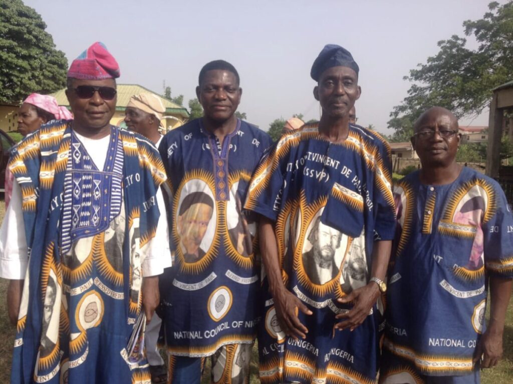 The Patrons of the Society; From left to right, Bro Atunbi,Bro Joseh K Afolabi,Bro Adeboye Bro Peter Opadokun.
